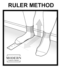 How to measure foot size diagram